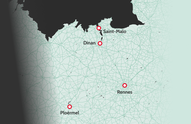Localisation de Saint-Méen-le-Grand